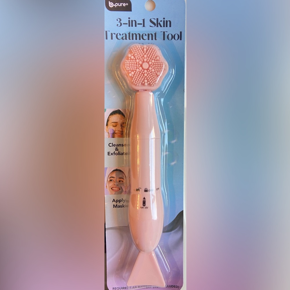 B PURE 3-in-1 Skin Treatment Tool - Pink